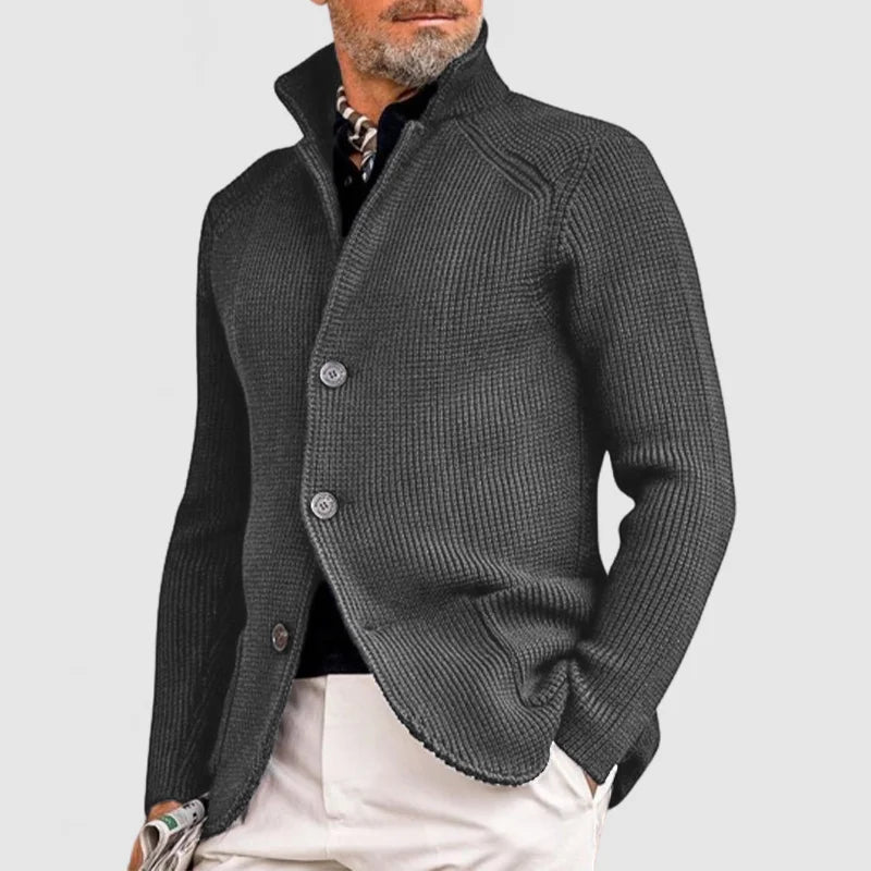 Gael™ - Elegante Strickjacke mit Revers für Herren