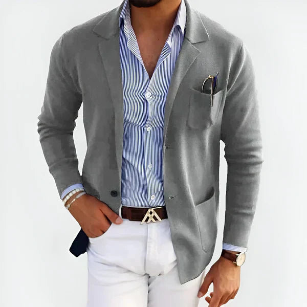 Benjamin™ - Raffinierte Wickelstrickjacke