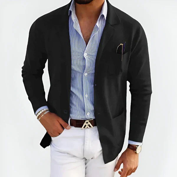 Benjamin™ - Raffinierte Wickelstrickjacke