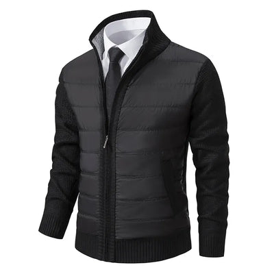 Dieter | Moderne Daunenjacke mit Strickärmeln