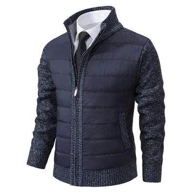 Dieter | Moderne Daunenjacke mit Strickärmeln
