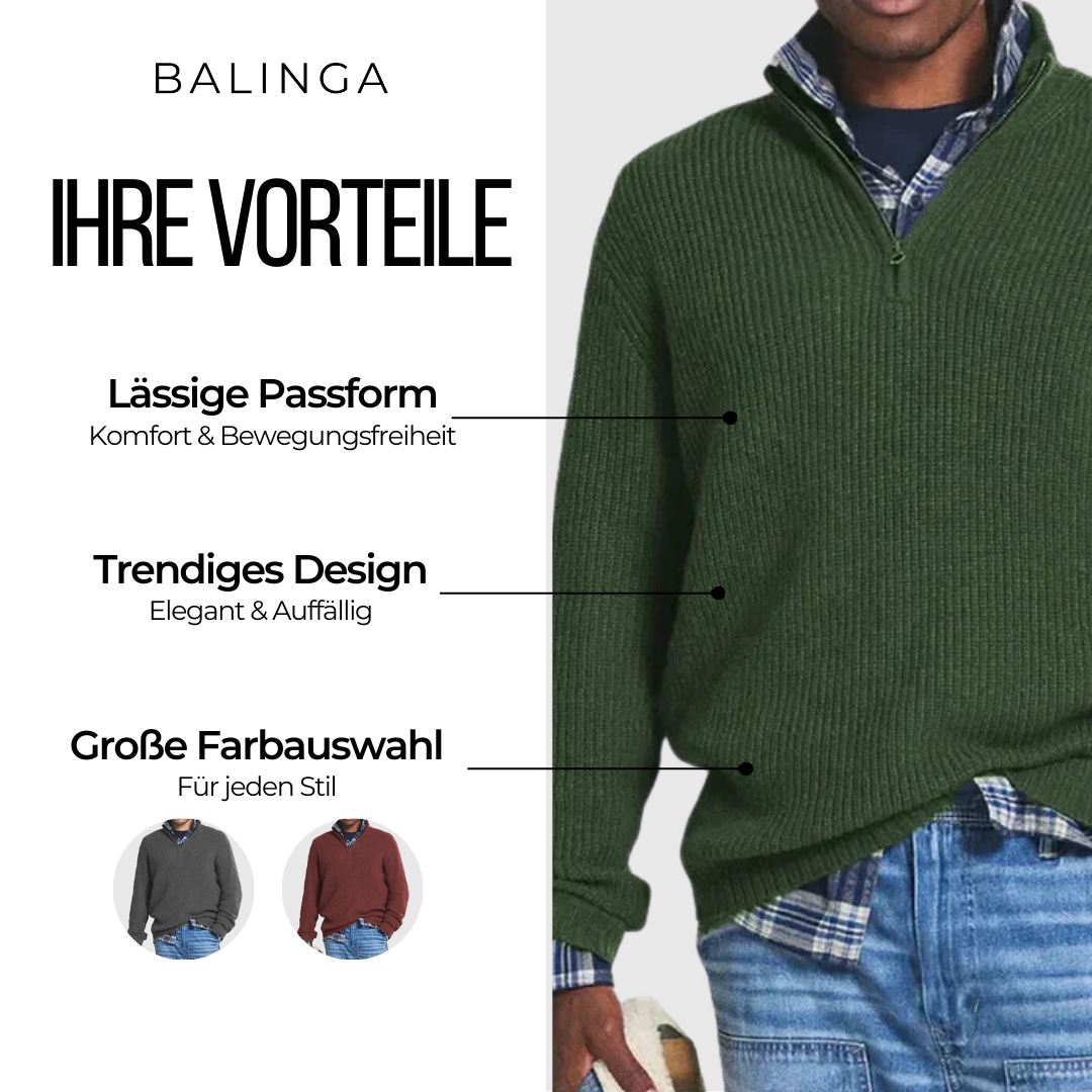 Louis™ - Der Stilvolle Zip-Pullover für Herren