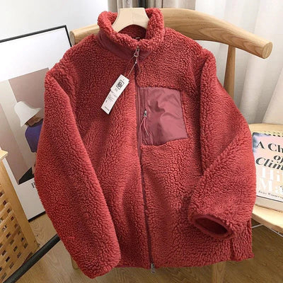 Lilly - Damen Winterjacke mit Teddy-Effekt