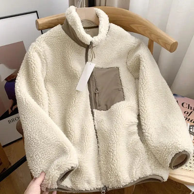 Lilly - Damen Winterjacke mit Teddy-Effekt