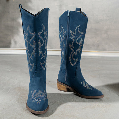 Ivy™ - Bestickte Western-Cowboystiefel
