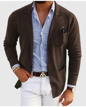 Benjamin™ - Raffinierte Wickelstrickjacke