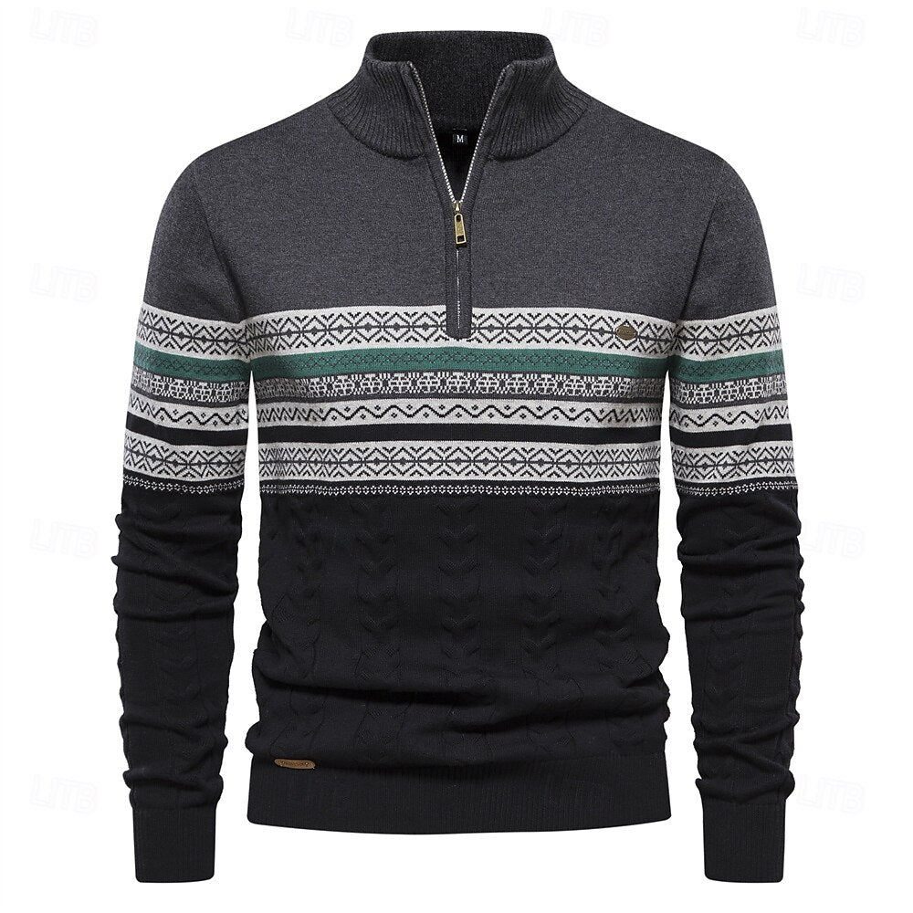 Bale™ - Lässiger Herrenpullover mit Ethno-Muster