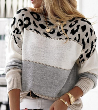 Lela™ - Pullover mit Leopardenmuster