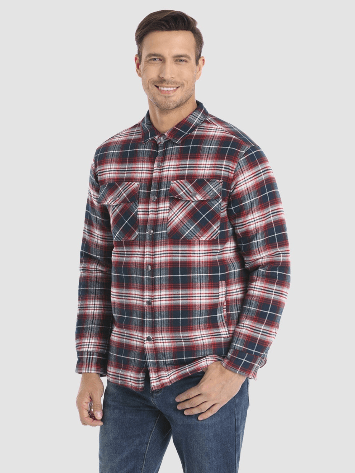 Iver™ - Gestreifte Flanelljacke