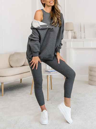 Scarlett™ – Lässiger und bequemer Sweatshirt-Anzug mit Kapuze